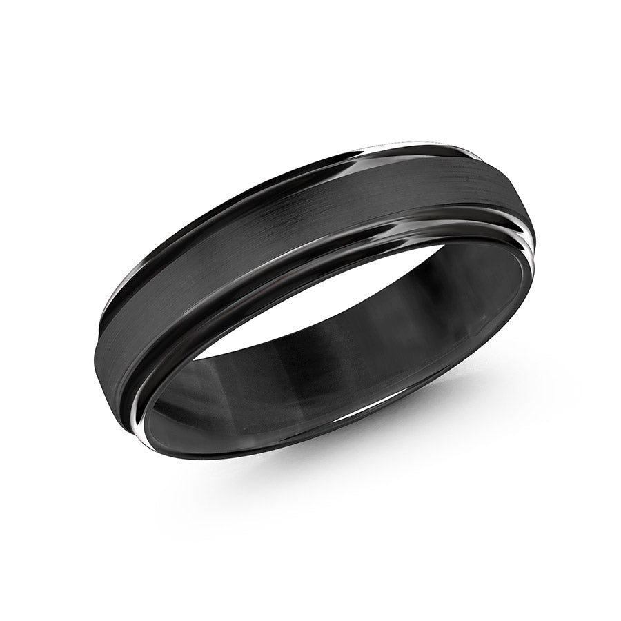Black Cobalt 6mm Men's Ring Independent Jewellers