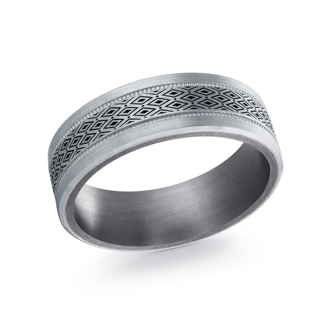 White Tantalum 7mm Men's Ring Independent Jewellers