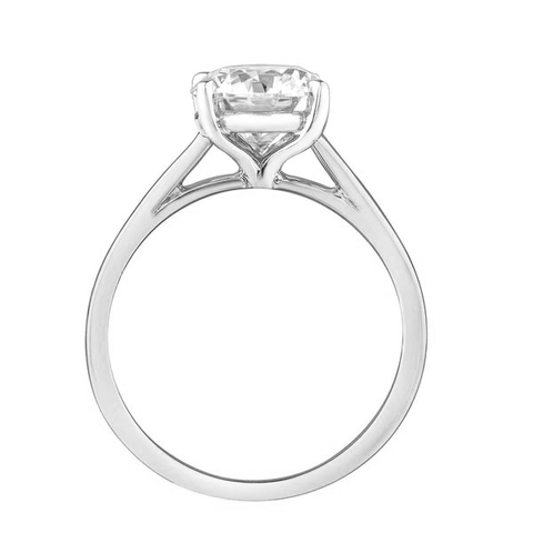 14kt White Gold 1.01ct Round Canadian Diamond Solitaire Engagement Ring