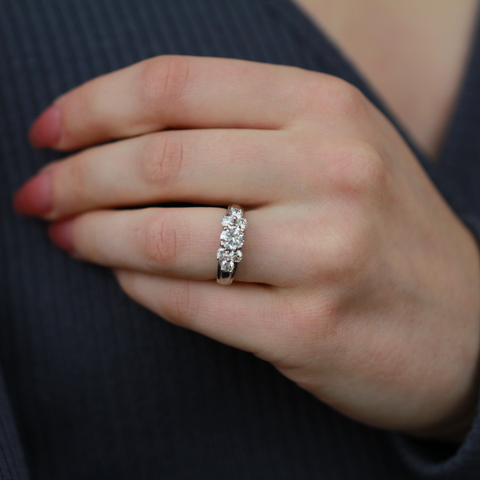 14kt White Gold 1.34cttw Round Brilliant Cut Diamond Ring