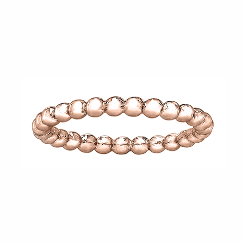 10kt Rose Gold Spheres Stackable Band