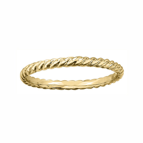 10kt Yellow Gold Rope Stackable Ring