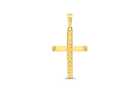 10kt Yellow Gold Flat Cross