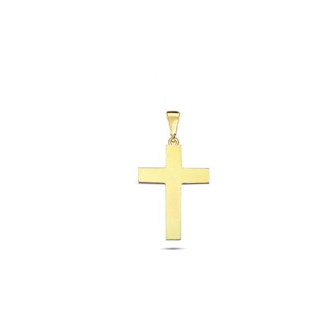 10kt Yellow Gold Flat Cross