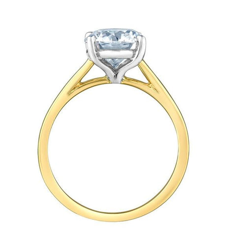 14kt Yellow Gold 1.02ct Lab-Created Round Diamond Engagement Ring