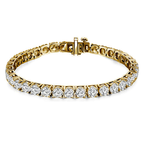 10kt Yellow Gold Lab-Grown Diamond Tennis Bracelet