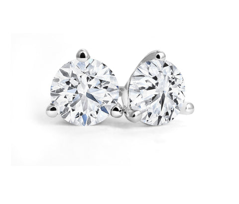 Three-Prong 0.30cttw Canadian Diamond Stud Earrings