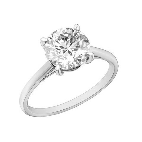 14kt White Gold 1.01ct Round Canadian Diamond Solitaire Engagement Ring