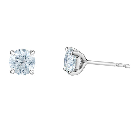 14kt White Gold 2.07cttw Lab-Created Diamond Stud Earrings