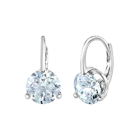 14kt White Gold 6.02cttw Lab-Grown Diamond Earrings