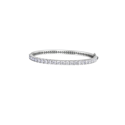 10kt White Gold 5.00cttw Lab-Grown Diamond Bracelet