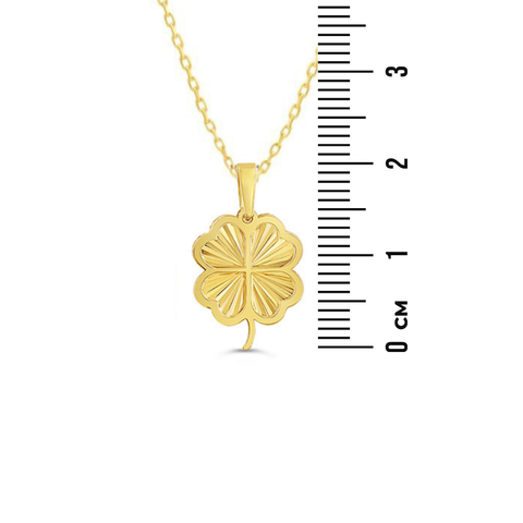 10kt Yellow Gold Clover Pendant