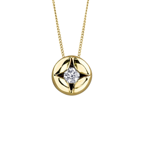 10kt Yellow Gold 0.30ct Canadian Diamond Star Pendant