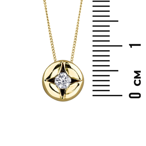 10kt Yellow Gold 0.30ct Canadian Diamond Star Pendant