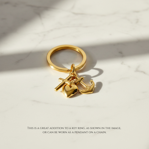 10kt Yellow Gold Faith, Hope, and Love Pendant