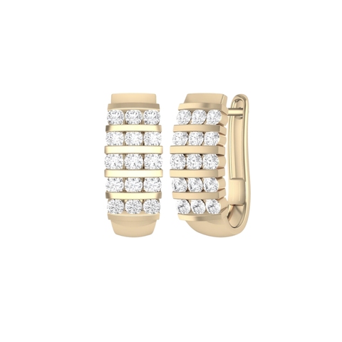 10kt Yellow Gold 1.00cttw Diamond Earrings