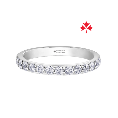 14kt White Gold 0.75cttw Canadian Diamond Wedding Band