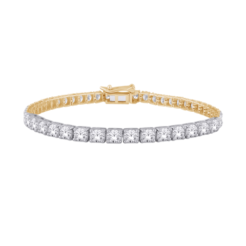 10kt Yellow Gold Lab Grown Diamond Tennis Bracelet