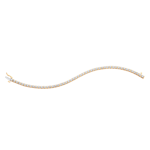 10kt Yellow Gold 0.50cttw Natural Diamonds Tennis Bracelet