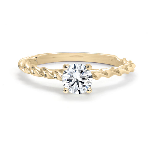 18kt Yellow Gold 0.72ct De Beers Forevermark Solitaire Diamond Engagement Ring