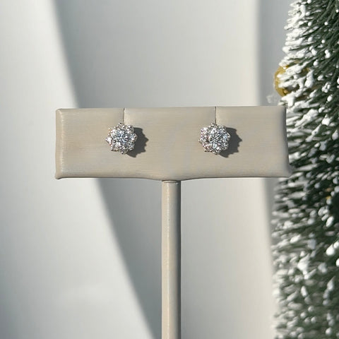 10kt White Gold 0.50cttw Diamond Stud Earrings