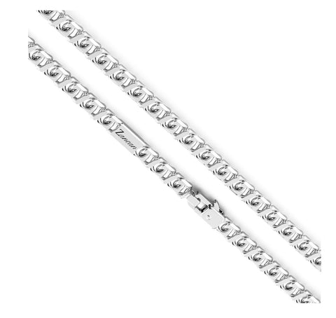 Sterling Silver Fancy Curb Chain 24-Inch