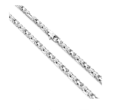 Sterling Silver Heavy Fancy Chain 24-Inch