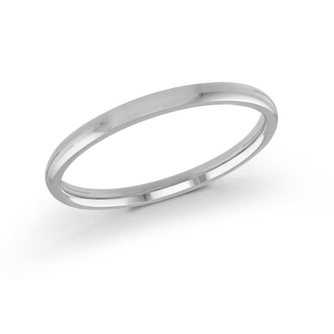 14kt White Gold 3mm Classic Wedding Band