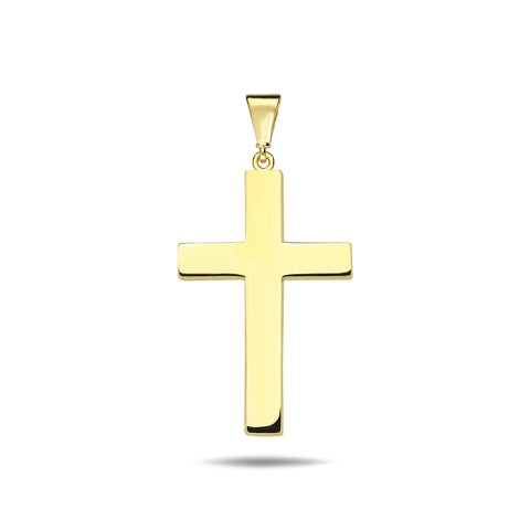 10kt Yellow Gold High-Polished Large Cross