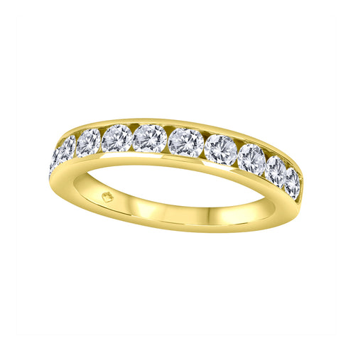 14kt Yellow Gold 1.00cttw Channel Set Diamond Band