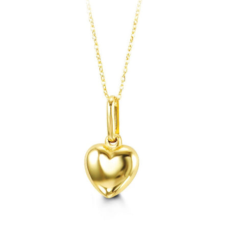 10kt Yellow Gold Children's Heart Pendant
