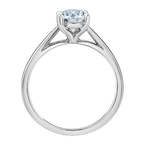 14kt White Gold 1.50ct Lab-Grown Round Diamond Engagement Ring