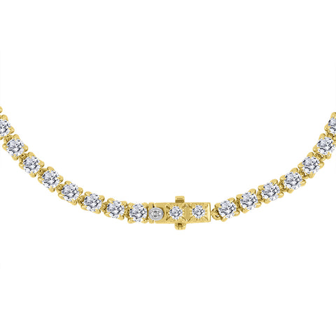 10kt Yellow Gold 3.56cttw Lab Created Diamond Tennis Bracelet in 7-inch