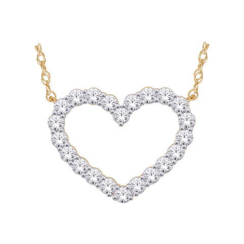 10kt Yellow Gold 1.00ct Lab-Grown Diamond Infinity Pendant