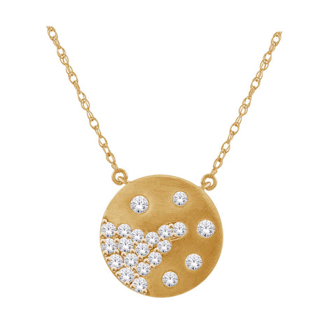 10kt Yellow Gold 0.30cttw Lab Grown Diamond Star Pendant