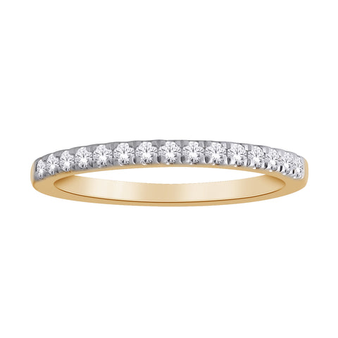 14kt Yellow Gold 0.30cttw Lab-Grown Diamond Wedding Band