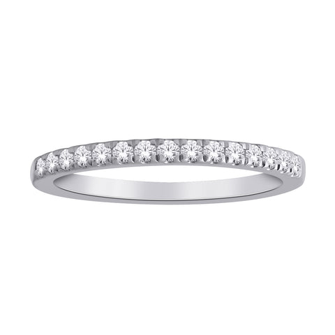 14kt White Gold 0.30cttw Lab-Grown Diamond Wedding Band