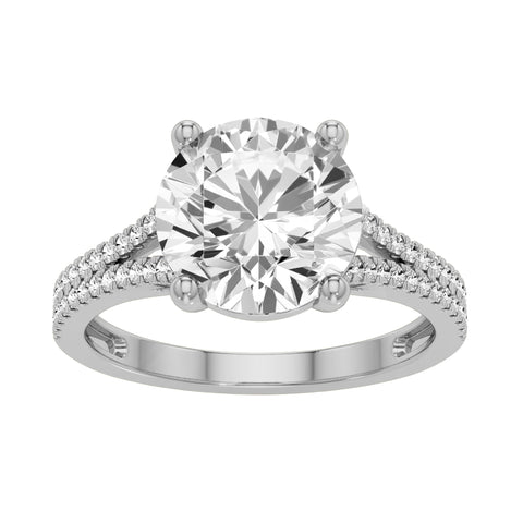 14kt White Gold 2.29cttw Lab-Grown Round Diamond Engagement Ring