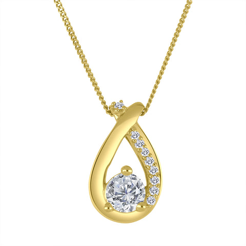 10kt Yellow Gold 0.35cttw Lab-Grown Diamond  Pendant