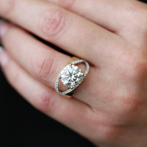 14kt Yellow Gold Spectacular 5.54cttw Lab-Grown Diamond Ring