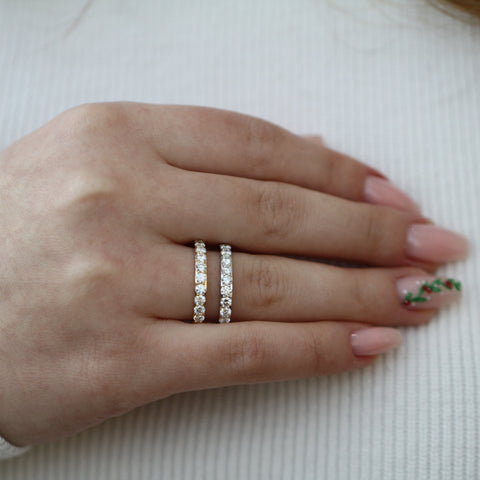 14kt White Gold 1.01cttw Canadian Diamond Wedding Band