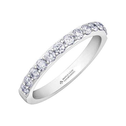 14kt White Gold 0.75cttw Canadian Diamond Wedding Band