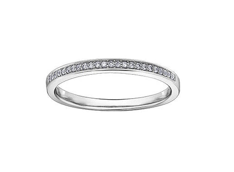 10kt White Gold 0.20cttw Diamond Band