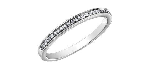 10kt White Gold 0.20cttw Diamond Band