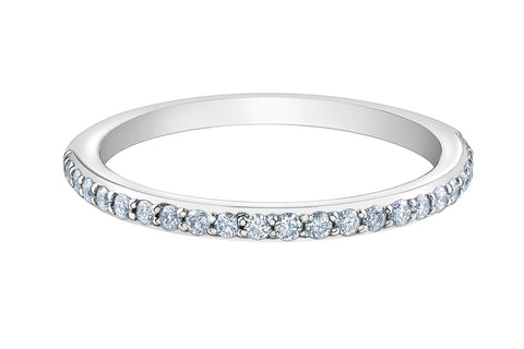 14kt White Gold 0.22cttw Natural Diamond Band