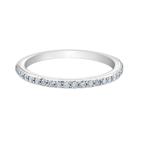 14kt White Gold 0.22cttw Natural Diamond Band