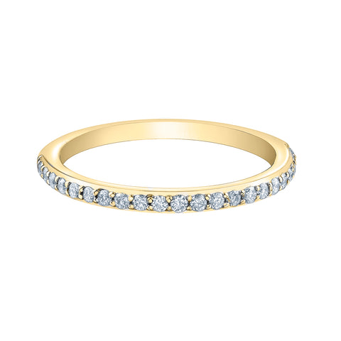 14kt Yellow Gold 0.22cttw Natural Diamond Band