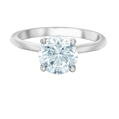 14kt White Gold 1.26cttw CANADIAN Round Diamond Hidden Halo Engagement Ring