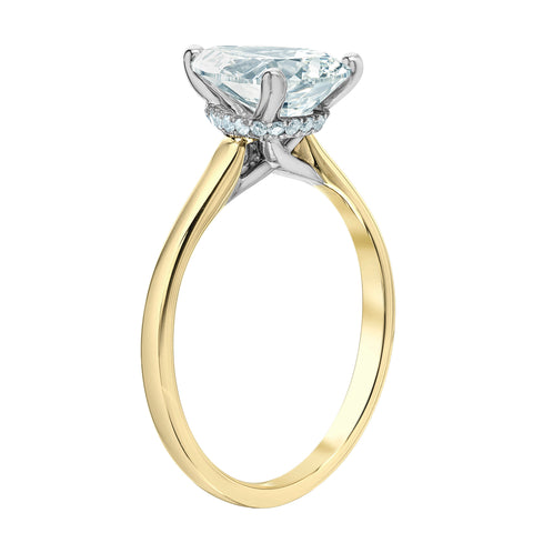 14kt Yellow Gold 1.27cttw CANADIAN Pear Engagement Ring