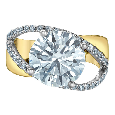 14kt Yellow Gold Spectacular 5.54cttw Lab-Grown Diamond Ring